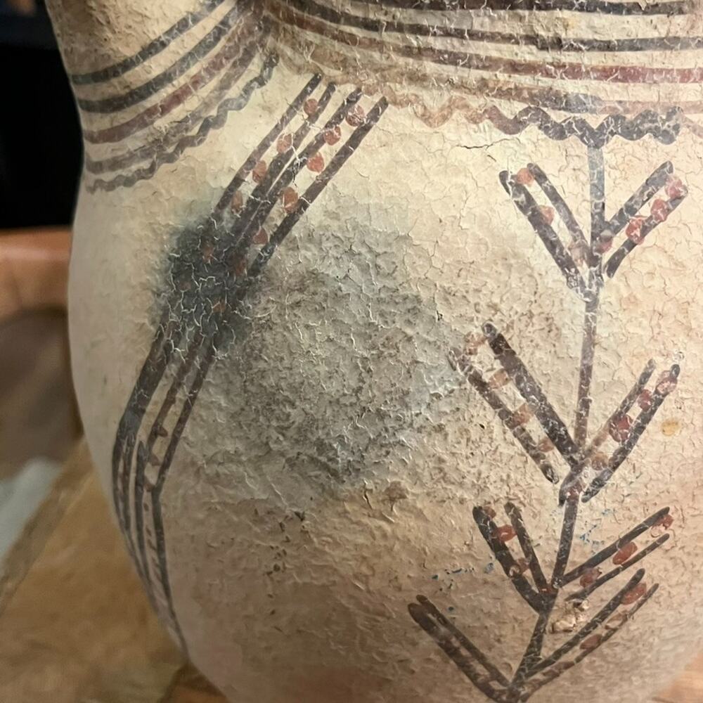 Moroccan Terracotta Clay Amphora Vessel Vase Decor 18" Tall Large